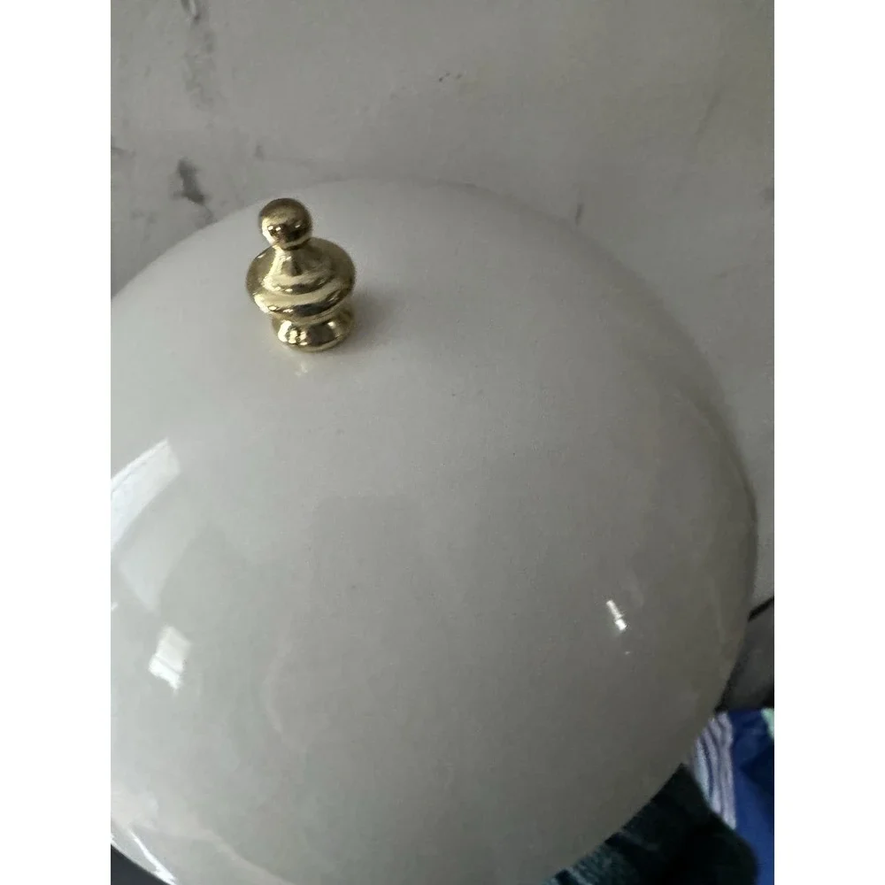 RETRO WHITE DOME MUSHROOM STYLE DESK LAMP 70s UFO Vintage Classic Light WORKS - Picture 7 of 9